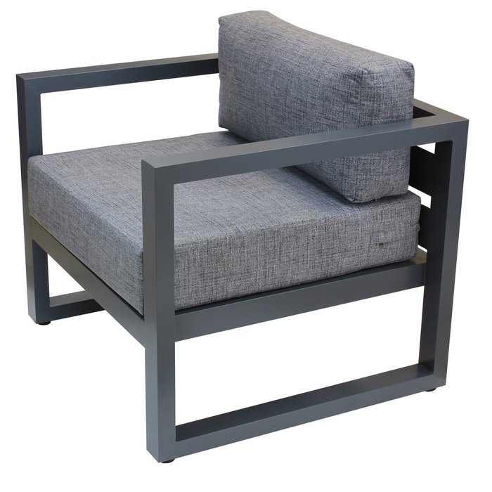 Садовое кресло Capri серого цвета - лучшие Садовые кресла в INMYROOM