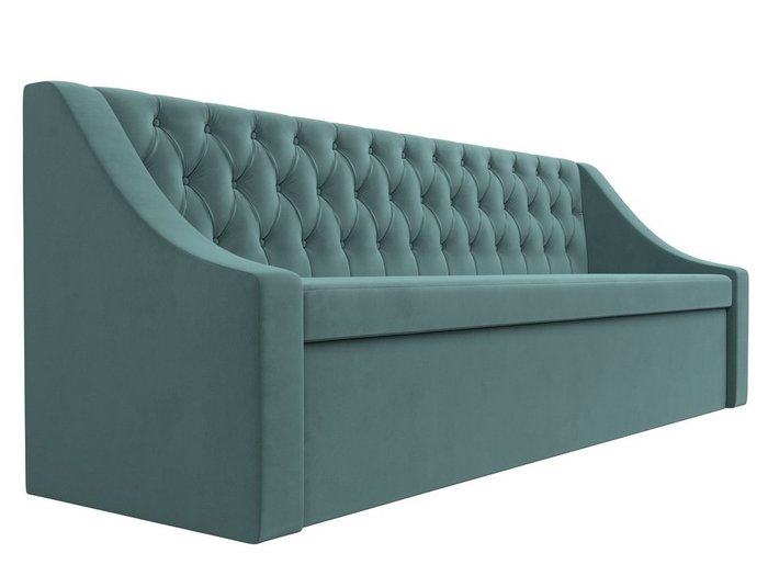 Кухонный прямой диван-кровать Мерлин бирюзового цвета - лучшие Прямые диваны в INMYROOM