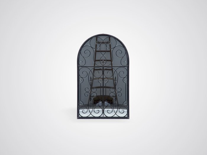 Декоративное зеркало в железной раме с кованым декором - лучшие Настенные зеркала в INMYROOM