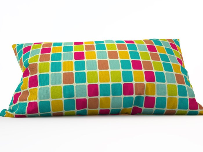 Декоративная подушка: Цветная мозаика