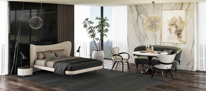 Кровать Apriori N с изголовьем бежевого цвета 200х160 - лучшие Кровати для спальни в INMYROOM