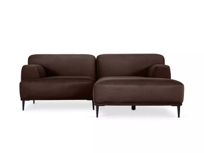 Угловой диван Portofino темно-коричневого цвета - купить Угловые диваны по цене 99000.0