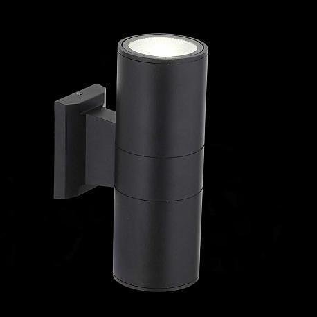 Уличный настенный светодиодный светильник Tubo2 из металла черного цвета - купить Настенные уличные светильники по цене 4224.0