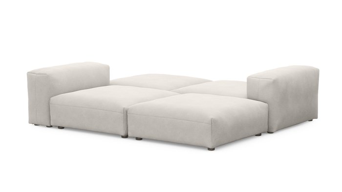 Прямой диван Фиджи молочного цвета - купить Прямые диваны по цене 71400.0