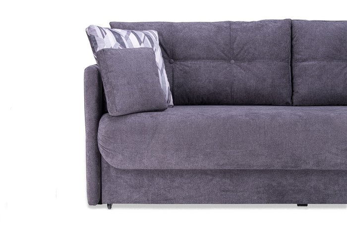 Прямой диван-кровать Эдит темно-серого цвета - лучшие Прямые диваны в INMYROOM