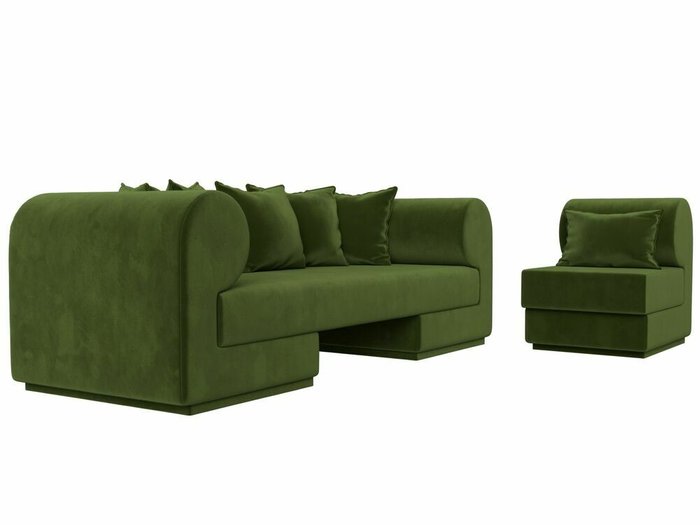 Набор мягкой мебели Кипр 2 зеленого цвета - лучшие Комплекты мягкой мебели в INMYROOM