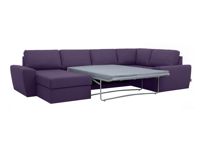 Угловой диван-кровать Petergof фиолетового цвета - лучшие Угловые диваны в INMYROOM