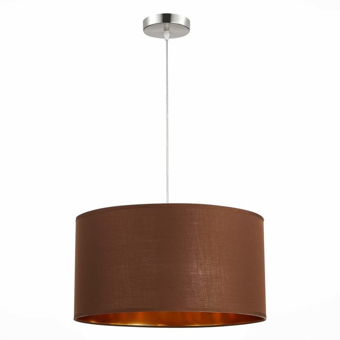 Светильник подвесной Brescia с коричневым абажуром - купить Подвесные светильники по цене 5050.0