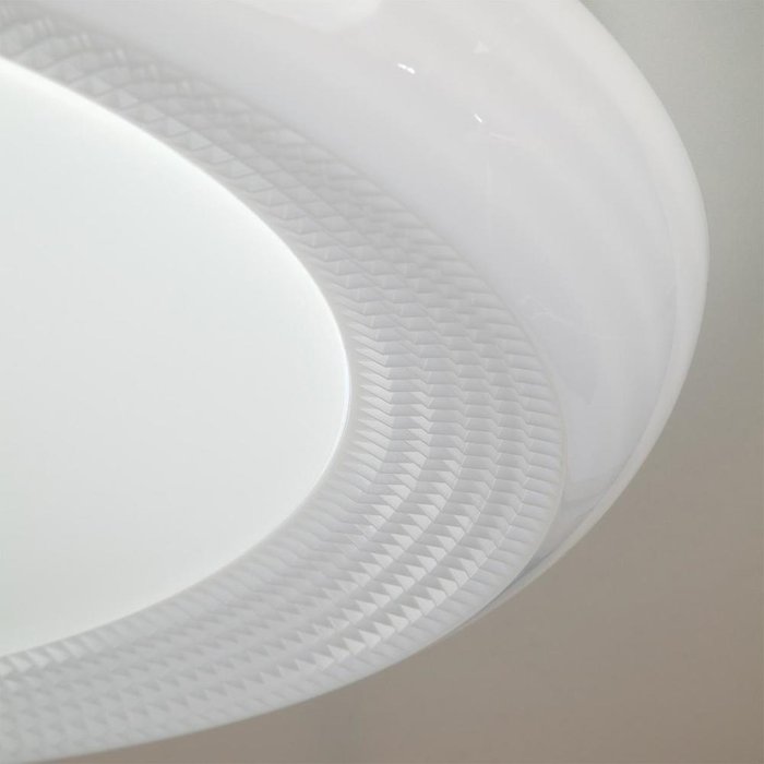 Накладной светодиодный светильник с пультом 40013/1 LED белый - лучшие Потолочные светильники в INMYROOM