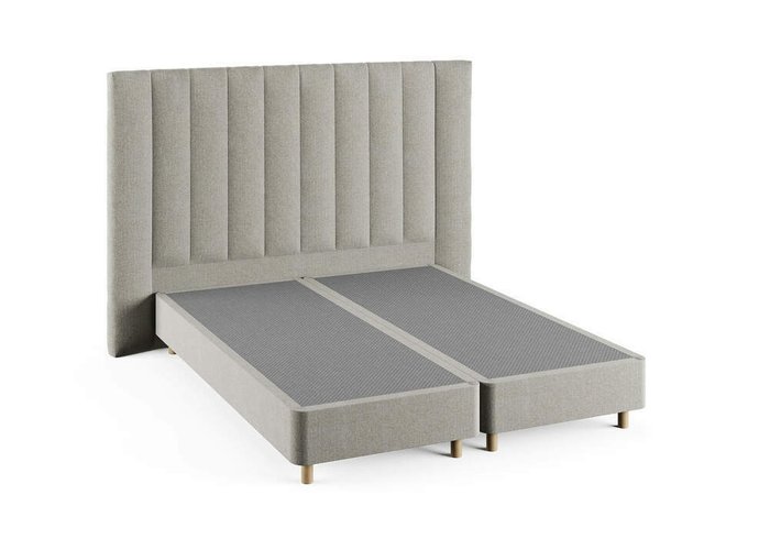 Кровать Barbara 160х200 графитового цвета с двумя основаниями - лучшие Кровати для спальни в INMYROOM