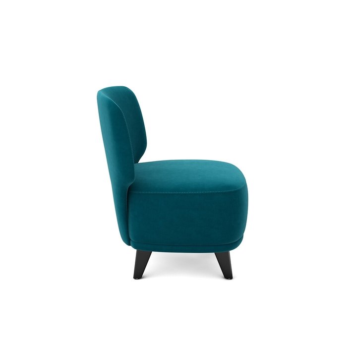Кресло из велюра Odalie синего цвета - лучшие Интерьерные кресла в INMYROOM