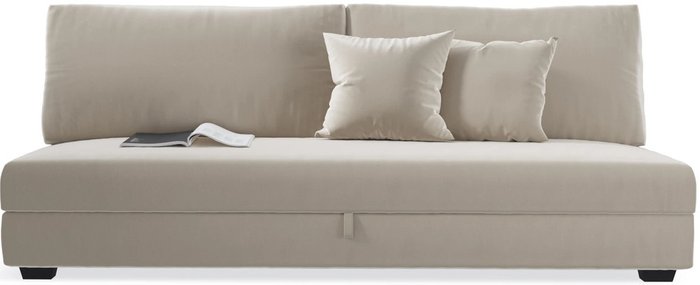 Прямой диван-кровать Forest светло-бежевого цвета - лучшие Прямые диваны в INMYROOM