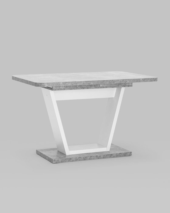 Обеденный раскладной стол Vector бело-серого цвета - купить Обеденные столы по цене 18990.0