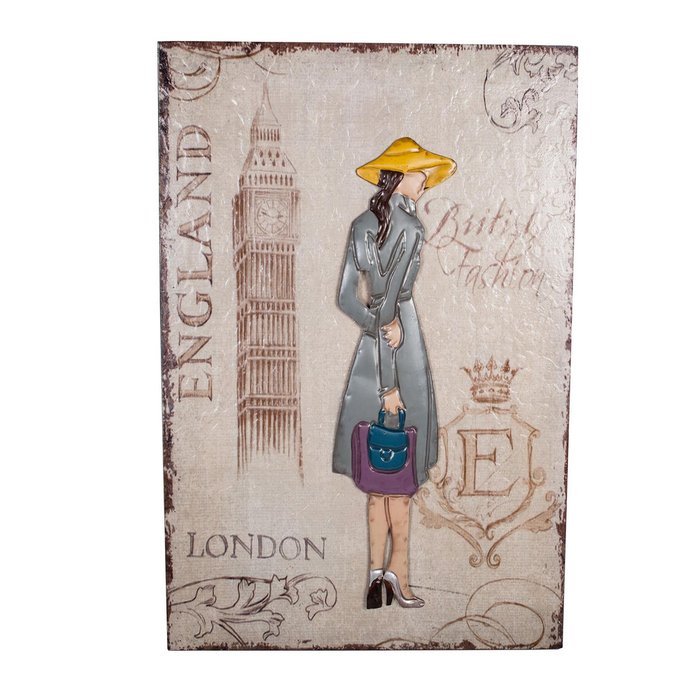 Декоративное настенное панно "London Girl"