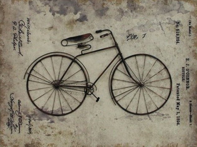 Декоративное настенное панно "Bicycle Story"