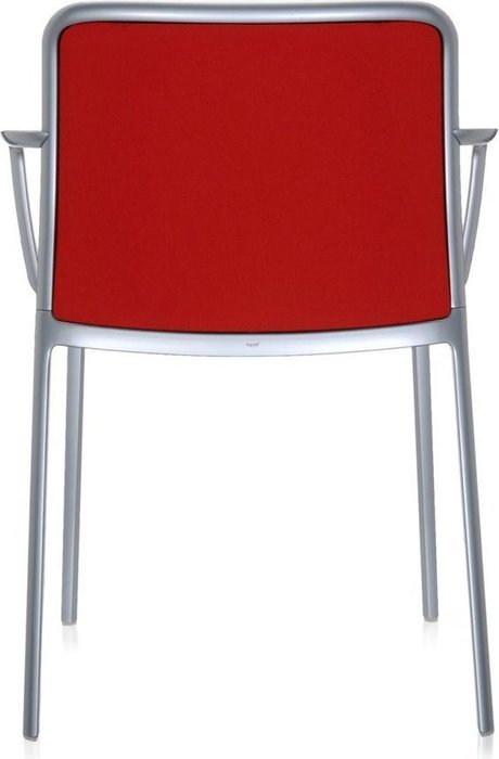 Стул Audrey Soft с подлокотниками красного цвета - лучшие Обеденные стулья в INMYROOM