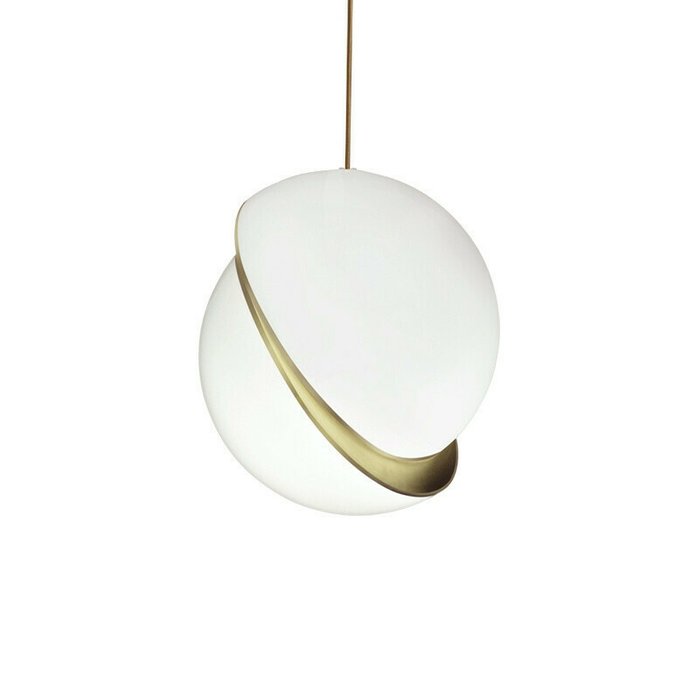 Подвесной светильник Crescent бело-золотого цвета - лучшие Подвесные светильники в INMYROOM