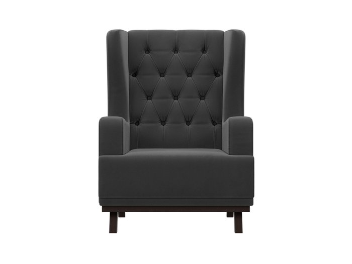Кресло Джон Люкс серого цвета - купить Интерьерные кресла по цене 23999.0