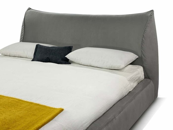 Кровать Bag с подъемным механизмом 160х200 серого цвета - лучшие Кровати для спальни в INMYROOM