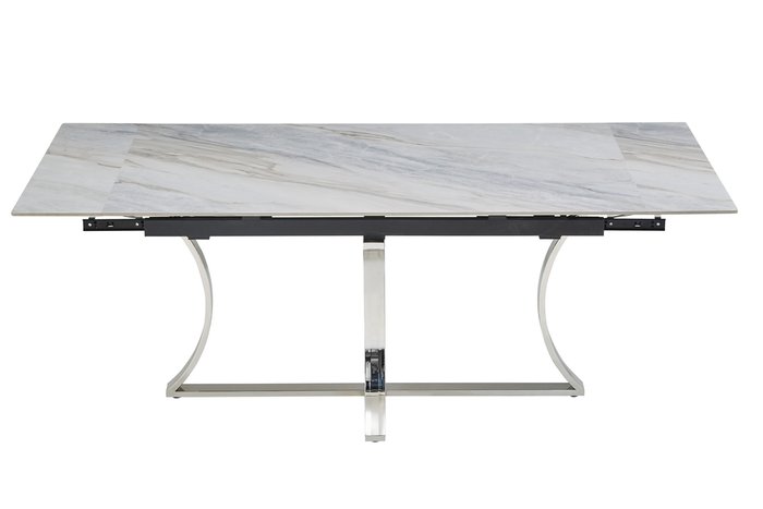 Стол обеденный Тренди Рэк серо-белого цвета - лучшие Обеденные столы в INMYROOM