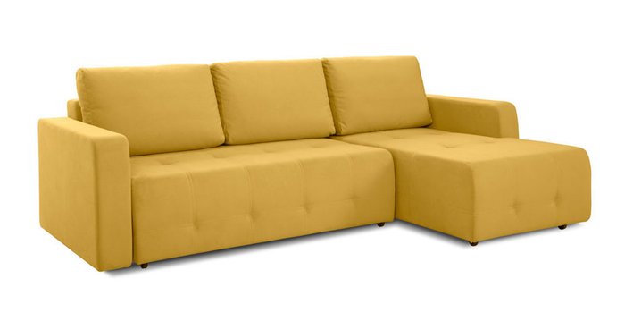 Угловой диван-кровать Хэнк желтого цвета - купить Угловые диваны по цене 57732.0