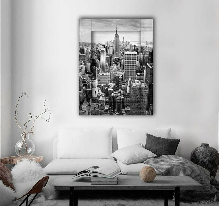 Картина с арт рамой Нью-Йорк 60х80 см - купить Картины по цене 14390.0