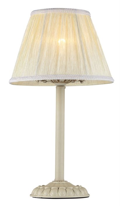 Настольная лампа Olivia с абажуром кремового цвета 