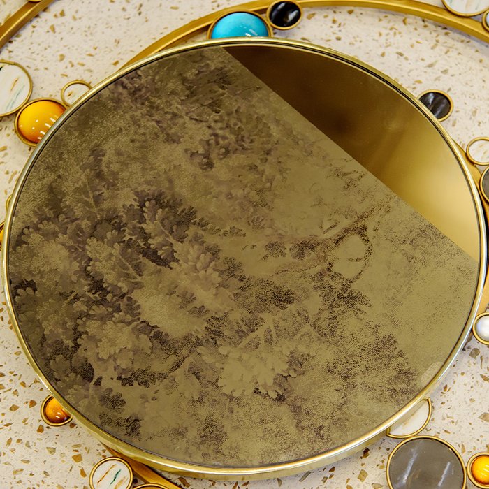 Зеркальное панно Фукэ серого цвета - лучшие Декор стен в INMYROOM
