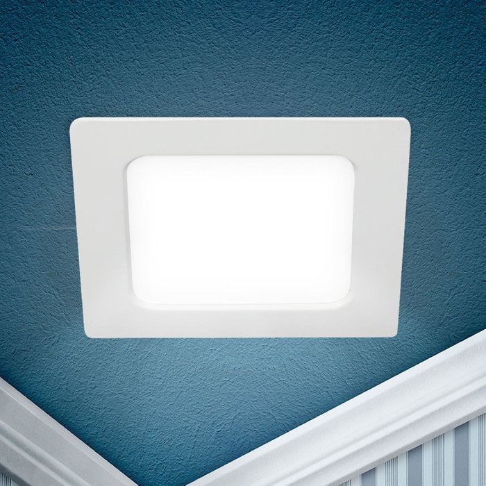 Встраиваемый светильник LED 18 Б0057427 (пластик, цвет белый) - купить Встраиваемые споты по цене 392.0