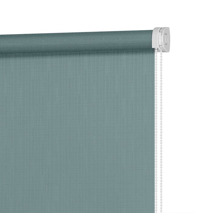 Рулонная штора Миниролл Апилера бирюзово-синего цвета 40x160