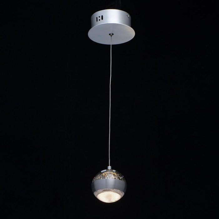 Подвесной светодиодный светильник Капелия серебряного цвета - купить Подвесные светильники по цене 7200.0