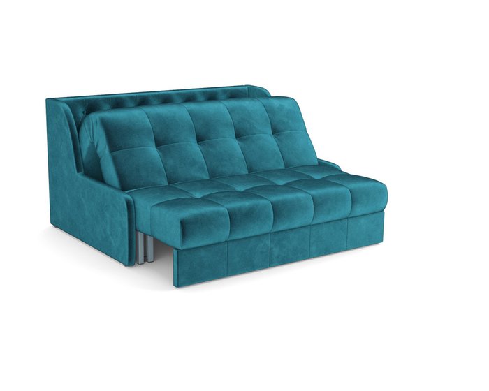 Диван-кровать Барон 6 сине-зеленого цвета  - лучшие Прямые диваны в INMYROOM