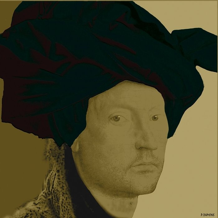 Портрет "A man by Van Eyck"