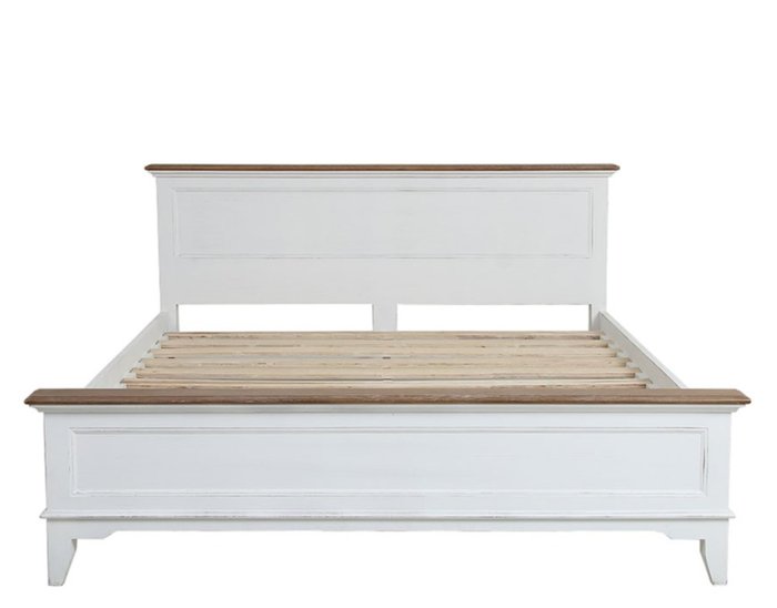 Кровать Либерти белого цвета 140х190  - купить Кровати для спальни по цене 123825.0