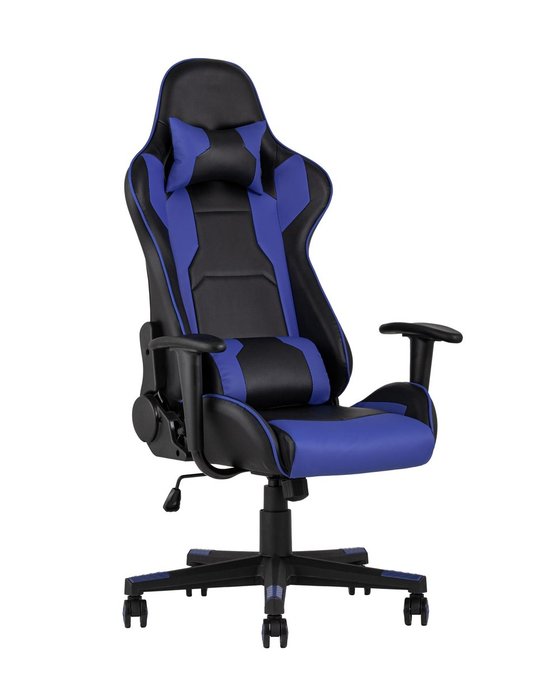 Кресло игровое Top Chairs Diablo черно-синего цвета