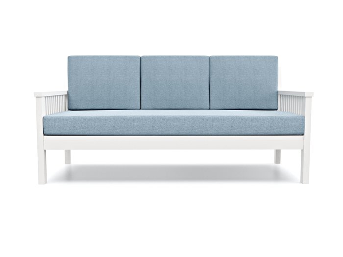 Диван-кровать Норман Б голубого цвета - купить Прямые диваны по цене 33990.0