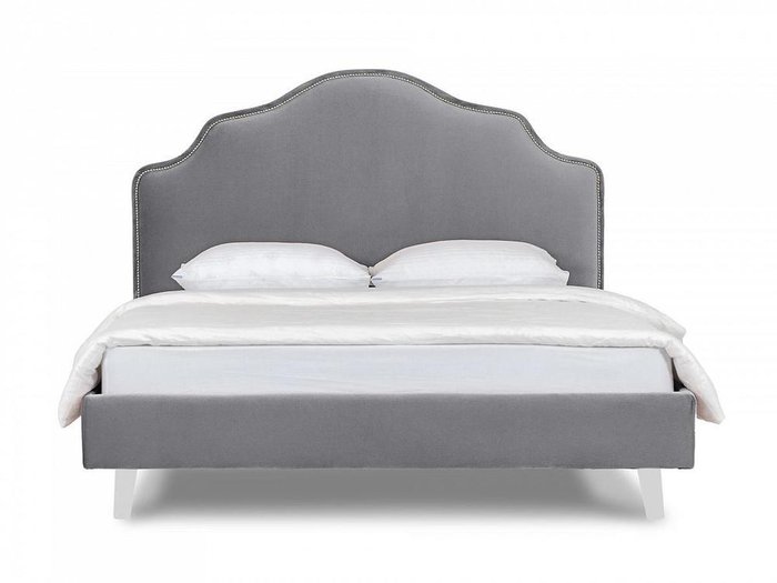 Кровать Queen Victoria L 160х200 серого цвета