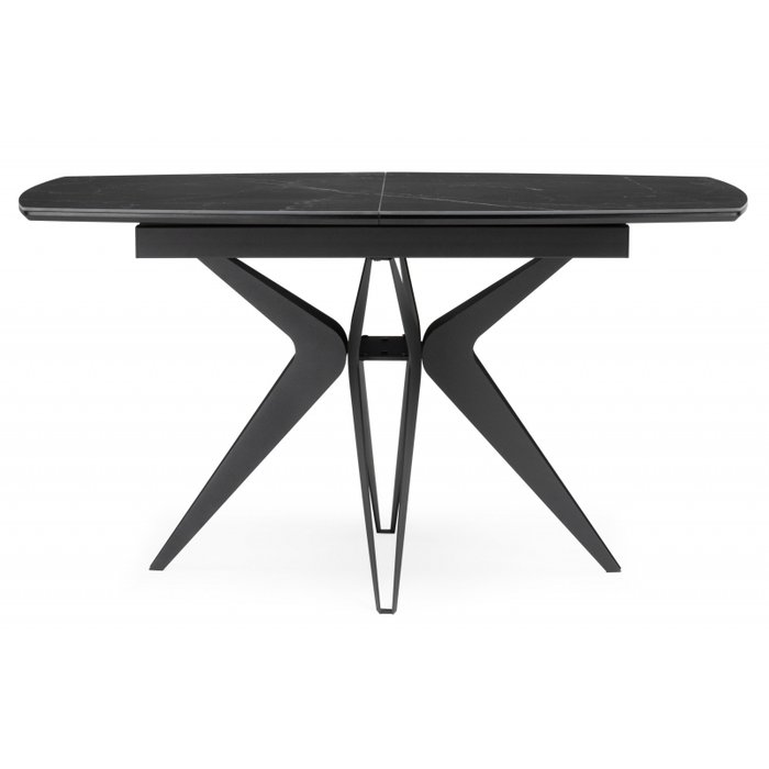Раздвижной обеденный стол Риполь 160 черного цвета - купить Обеденные столы по цене 58020