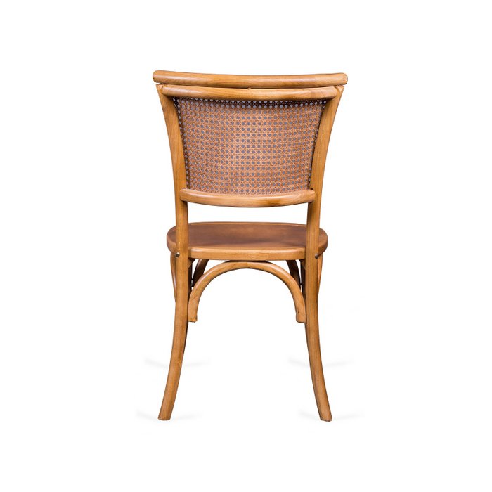 Венский стул Een Veer со спинкой из ротанга - купить Обеденные стулья по цене 7300.0