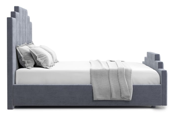 Кровать Velino 120х200 серого цвета с подъемным механизмом - лучшие Кровати для спальни в INMYROOM