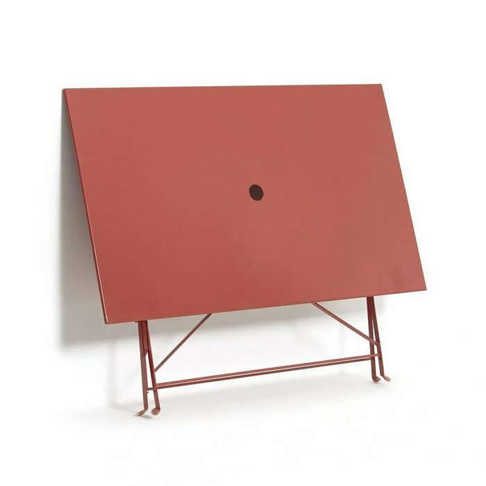 Стол складной прямоугольный из металла Ozevan красно-коричневого цвета - купить Садовые столы по цене 21825.0