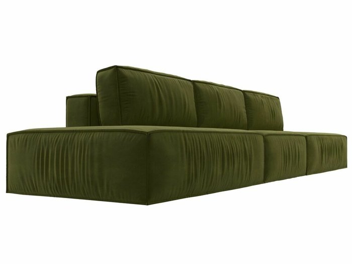 Прямой диван-кровать Прага лофт лонг зеленого цвета - лучшие Прямые диваны в INMYROOM