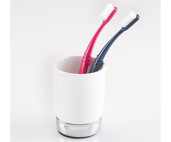 Стакан York белого цвета - купить Стаканы и держатели для зубных щеток по цене 1300.0