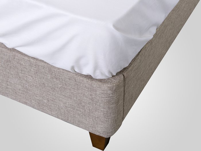 Кровать в обивке из ткани бежевого цвета 160х200 - лучшие Кровати для спальни в INMYROOM