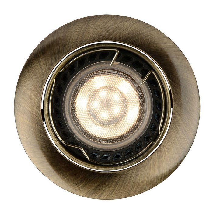 Встраиваемый светильник Focus бронзового цвета