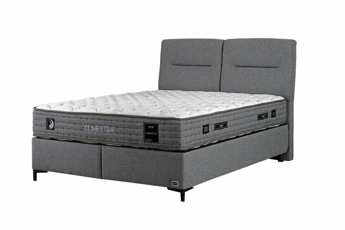 Кровать Climextra 180х200 серого цвета с подъёмным механизмом