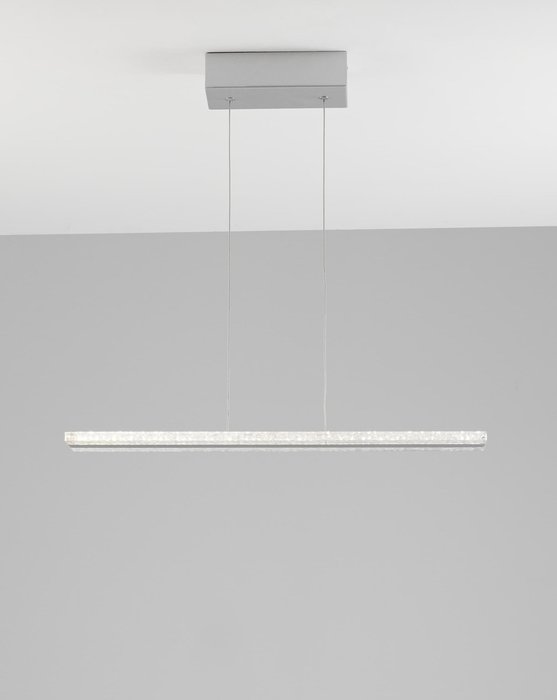 Светодиодный подвесной светильник Holo бело-серого цвета - лучшие Подвесные светильники в INMYROOM