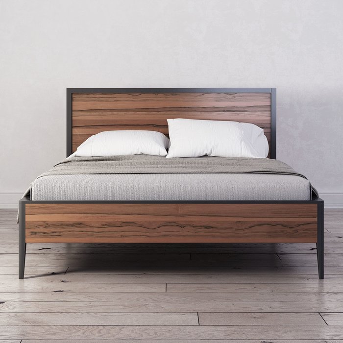 Кровать Evans 160х200 коричневого цвета - купить Кровати для спальни по цене 203500.0