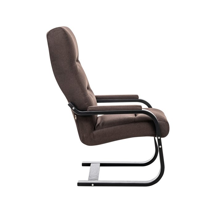 Кресло Оскар темно-коричневого цвета    - лучшие Интерьерные кресла в INMYROOM