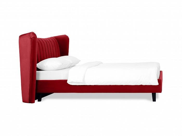 Кровать Queen Agata L 160х200 бордового цвета - лучшие Кровати для спальни в INMYROOM